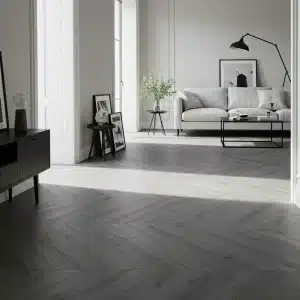 Grey Herringbone Flooring